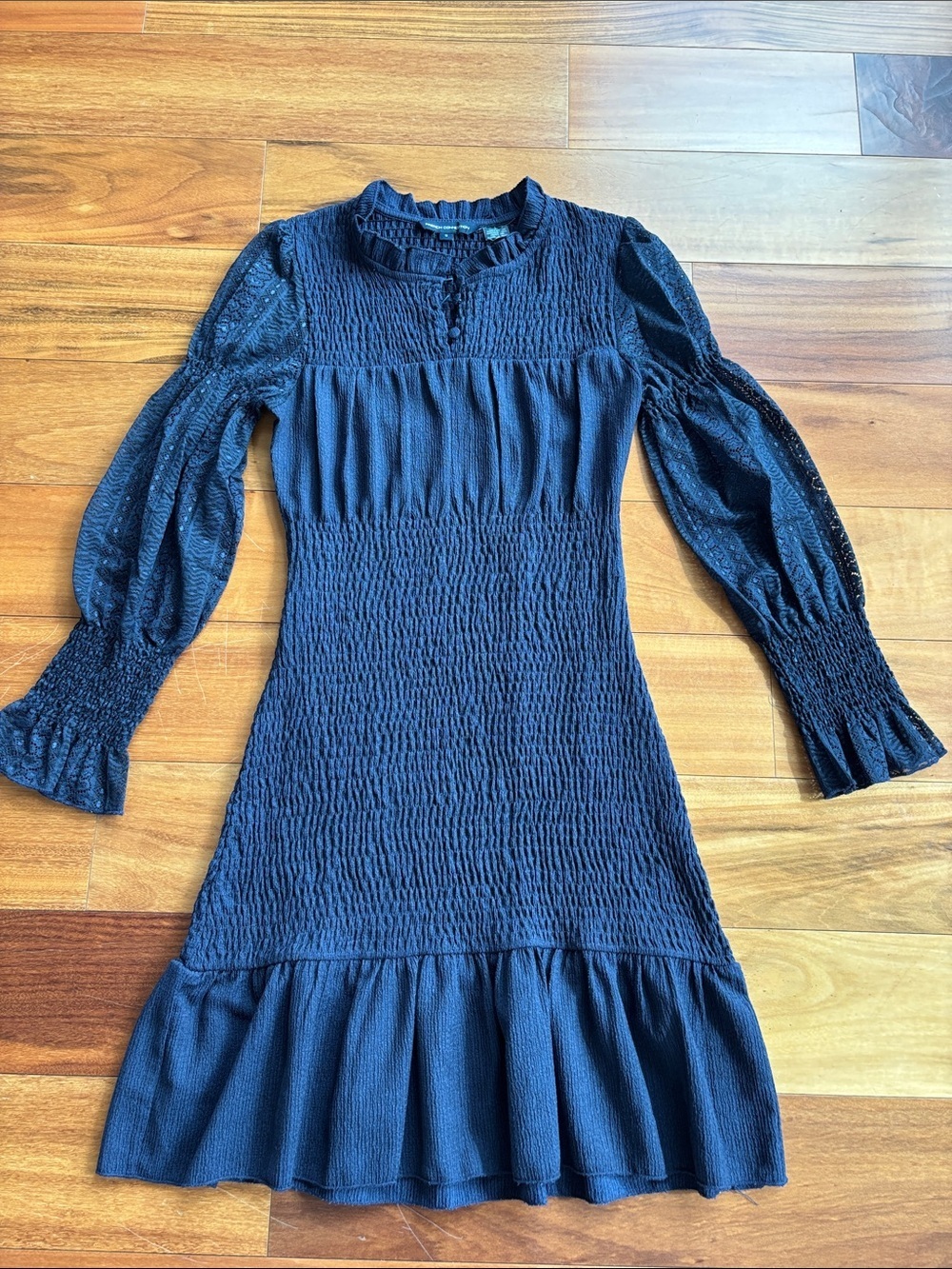 French Connection smocked dress